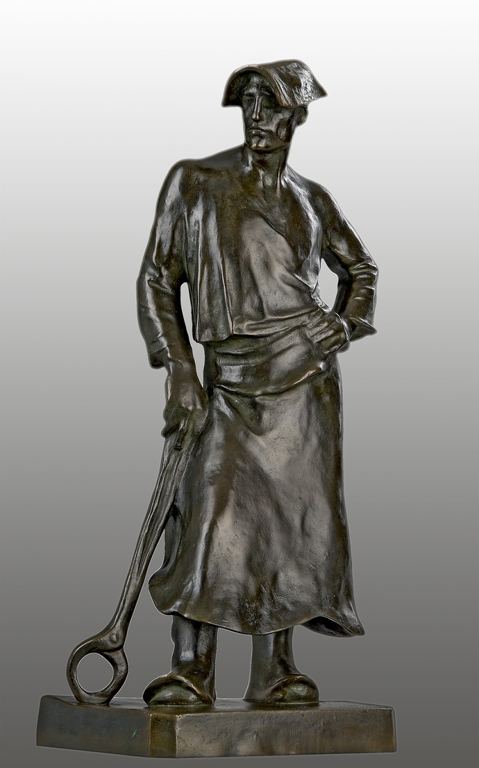 Hammerschmied Bronzeplastik